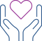 Hands with Heart Icon